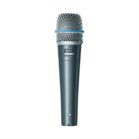 SUPERCARDIOID DYNAMIC WITH HIGH OUTPUT NEODYMIUM ELEMENT, FOR VOCAL AND INSTRUMENT APPLICATIONS